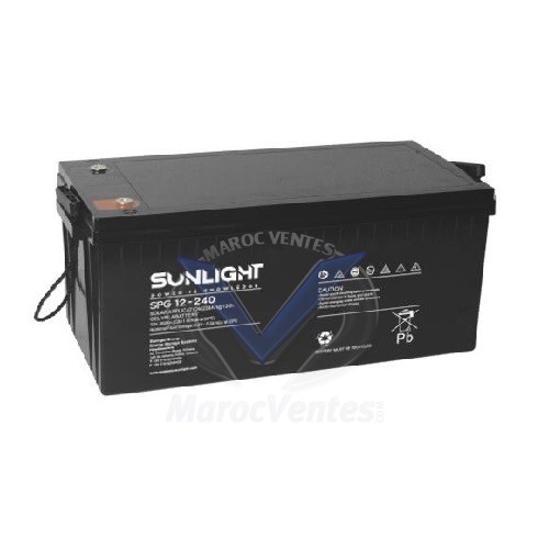 Batterie SPG 12V-240Ah pour Systèmes d